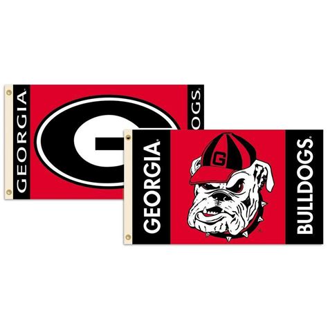 BSI Products NCAA Georgia Bulldogs 3 ft. x 5 ft. Collegiate 2-Sided Flag with Grommets-92107 ...