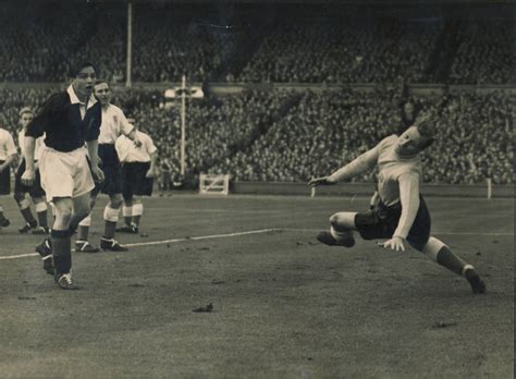 ENGLAND V SCOTLAND 1951 FOOTBALL PHOTOGRAPH - JOHNSTONE SCORING FOR SCOTLAND - Action & Press ...