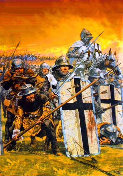 Teutonic troops at the Battle of Grunwalde | Medieval knight, Medieval ...