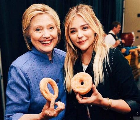 Hillary Clinton Chloe Moretz large hole small hole Dounts Blank ...