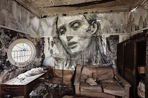 Intimate Portrait Series On Abandoned Building Walls By Rone | DeMilked