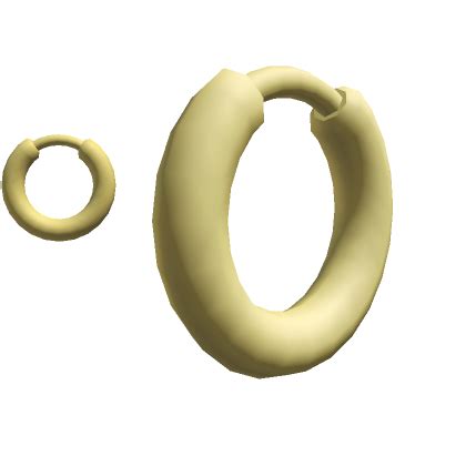 Gold Hoop Earrings's Code & Price - RblxTrade