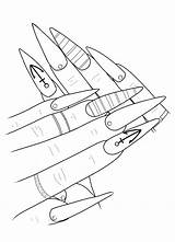 Nail Art Adult Coloring Book 40 Designs  sketch template