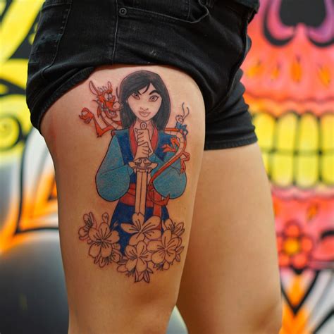 Mulan Tattoo | Tattoos, Leg tattoos, Disney tattoos