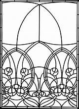 Stained Glass Coloring Pages For Adults  Best Kids sketch template