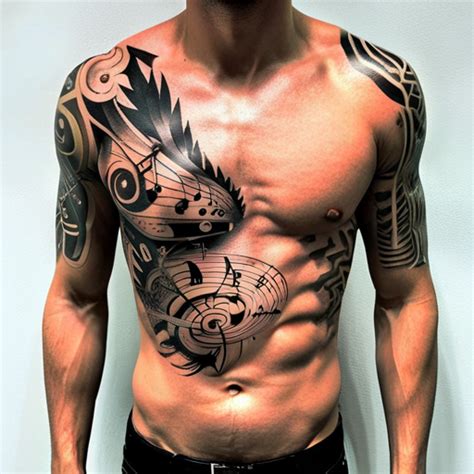 Stomach Tattoos For Men Ideas