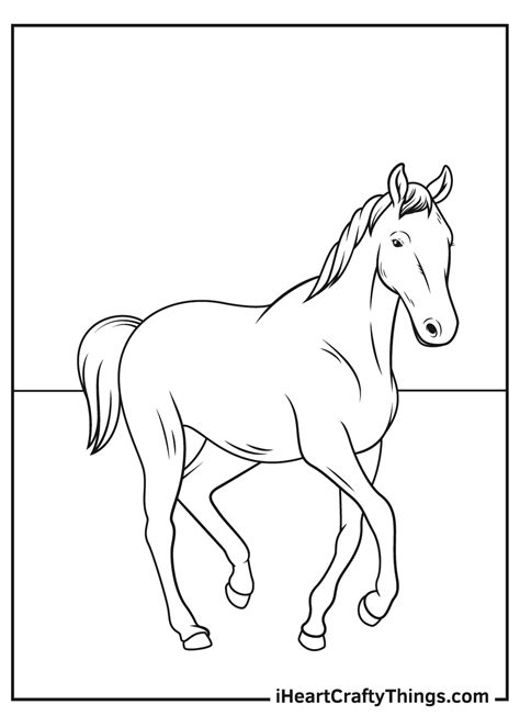 Realistic Horse Coloring Pages (Updated 2021)