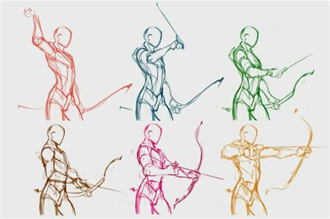 Pin on archers, bows. | Art reference poses, Drawings, Art reference