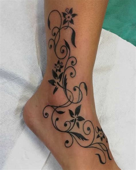 49+ Amazing Back of ankle tattoos for females image HD