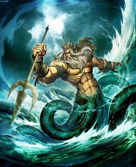 Poseidon God of the Sea by GENZOMAN on DeviantArt