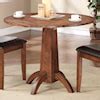 Winners Only Broadway DFB14040 Casual Single Pedestal Drop Leaf Table | Dunk & Bright Furniture ...