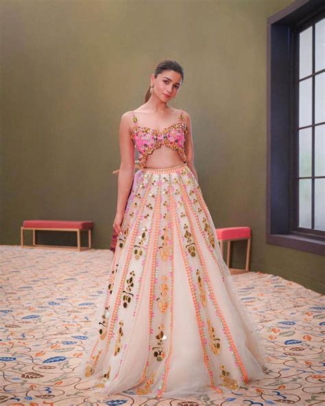 Alia Bhatt looks vibrant in a pink lehenga set!