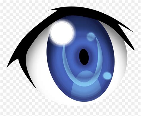 Cartoon Eyes Clip Art - Blue Anime Eyes Png Transparent Png (#3714713) - PinClipart