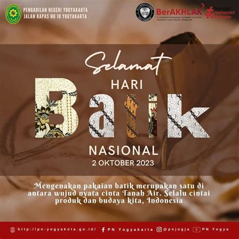 Pengadilan Negeri Yogyakarta - Selamat Hari Batik Nasional 2023