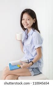 Woman Relaxing Living Room Coffee Magazine Stock Photo 110045654 | Shutterstock