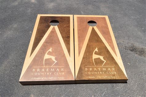 Custom Cornhole Boards Company Logo Stained Cornhole Boards | Etsy