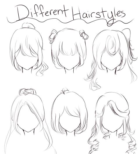 Pin by 김동욱 on 머리 | Drawing hair tutorial, Girl hair drawing, Hair sketch