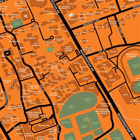 Princeton University Campus Map Print – Jelly Brothers