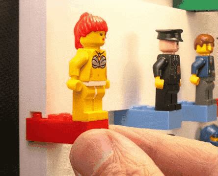 BRICK RACK Lego Minifigure Display | Wall Display Case for your LEGO minifigures and Creations ...