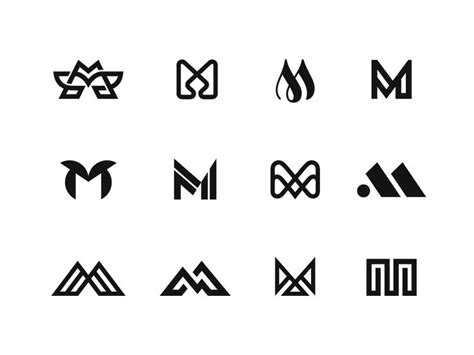 the logos for different brands are shown in black and white, with one ...