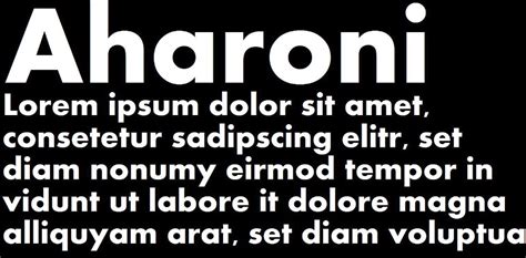 Aharoni Font Free Download