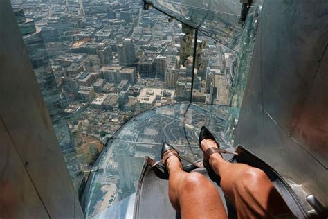 AP reporter’s terrifying trip on 1,000-foot-high glass slide | The ...