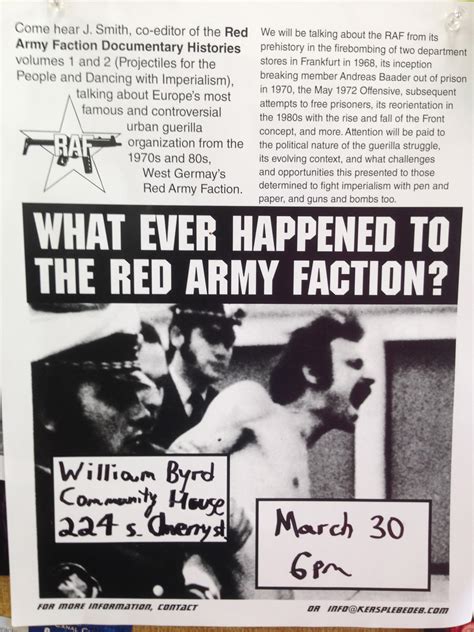 What Ever Happened To The Red Army Faction? | Oregon Hill