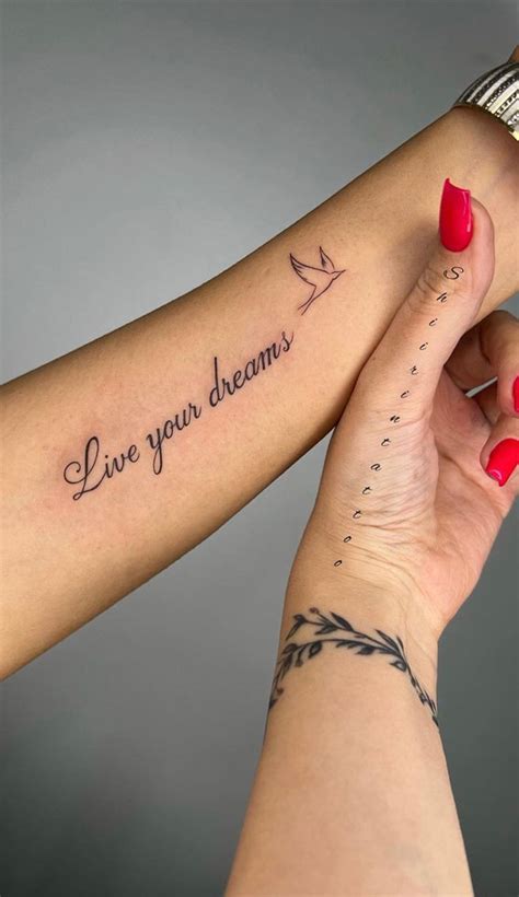 70+ Beautiful Tattoo Designs For Women : Live your dreams I Take You ...