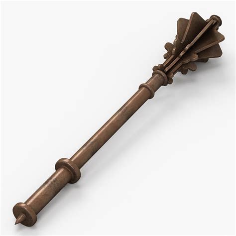 flanged mace 3d model | Mace, Flail weapon, Swords medieval