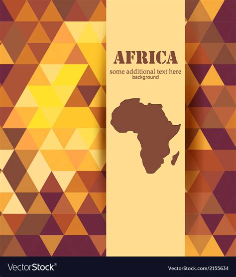 Colorful mosaic Africa background Royalty Free Vector Image