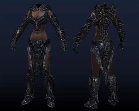 Daedric female armor replacer at Skyrim Nexus - mods and community