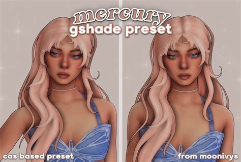 mercury - gshade preset ˖*°࿐ | Patreon in 2023 | Sims 4, Sims 4 cas mods, Tumblr sims 4