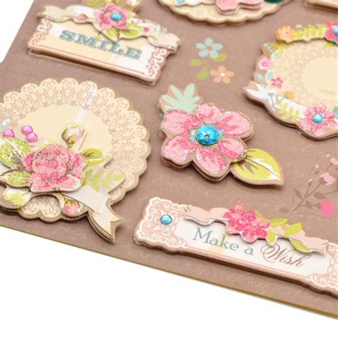 DIY Scrapbooking Grußkarte Tagebuch Basteln 3D Sticker Aufkleber ...