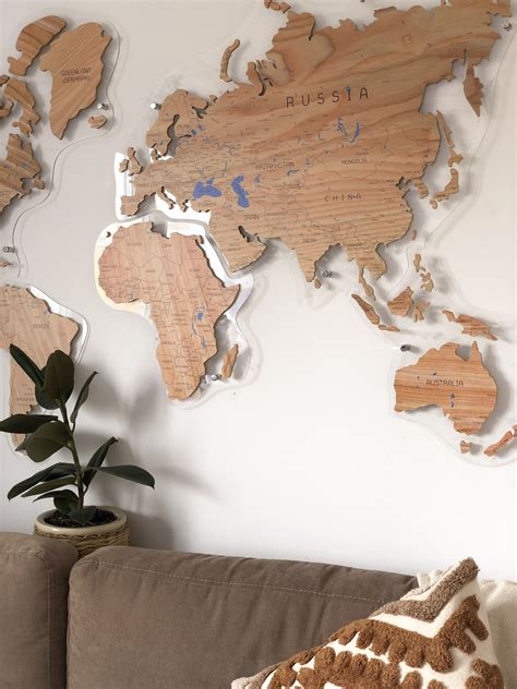 Wooden World Wall Map | Images and Photos finder