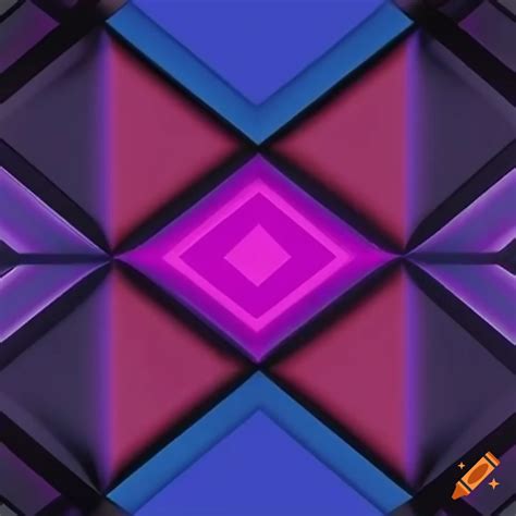 Geometric pattern in bisexual colors