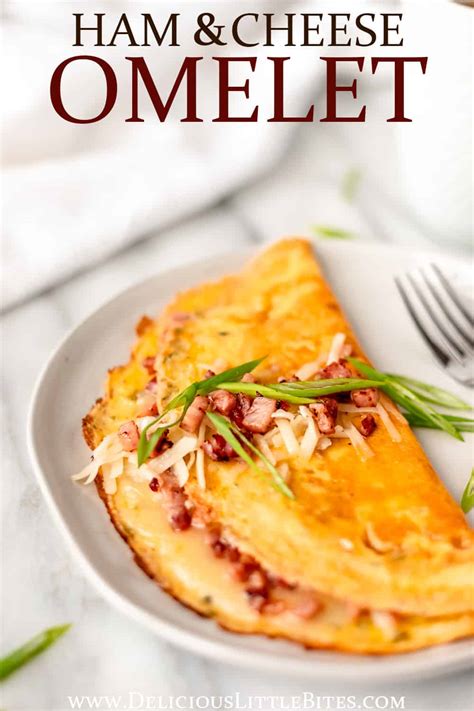 Ham and Cheese Omelet - Delicious Little Bites