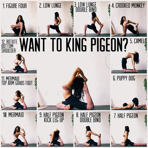 Want to King Pigeon? . . . Then practice this sequence which opens the hips, quads, shoulders ...