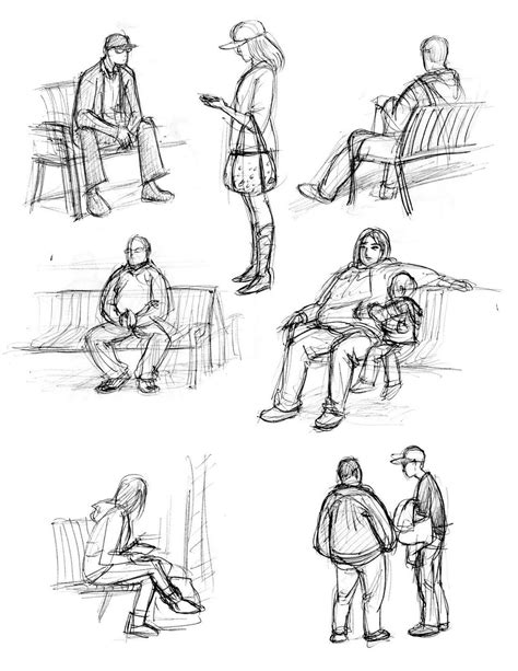 how to draw figures | Sketchbook Assignment # 28- Draw a people sitting. | Human sketch, Drawing ...