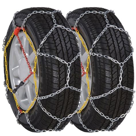 2 Car Snow Chains 12mm KN90 205/55-16 205/65-15 205/50-17 215/45-17