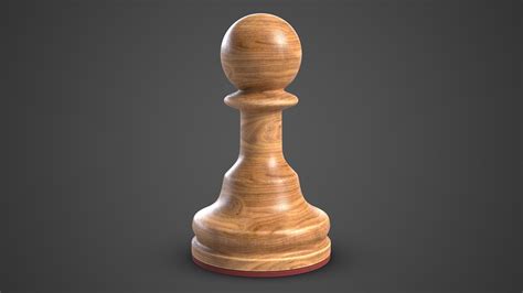 3D white chess pawn - TurboSquid 1597094