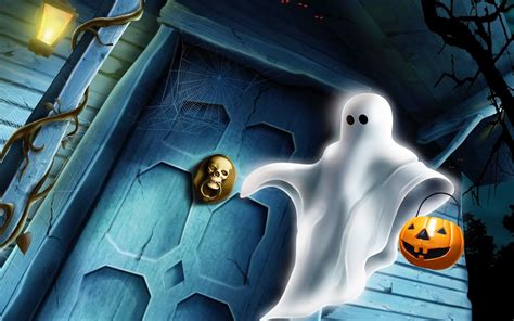 Download Wallpaper Halloween Pumpkin Ghost | DownloadFy.com