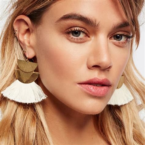 Zion Canyon Tassel Earrings | Types of earrings, Black sapphire jewelry, Pink tourmaline crystal