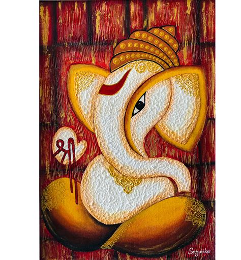 Ganesha Abstract Art - Sagarika Arts