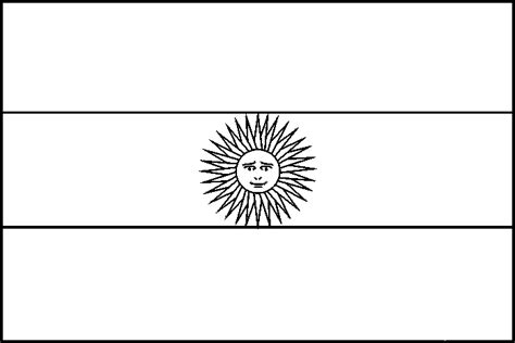 Argentina flag coloring picture