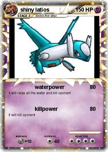 Pokémon shiny latios - waterpower - My Pokemon Card