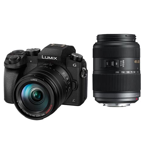 Panasonic LUMIX G7 Camera with 14-140mm Lens(Black) and 45-200mm Zoom ...