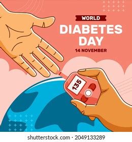 World Diabetes Day Poster Background Illustration Stock Illustration ...