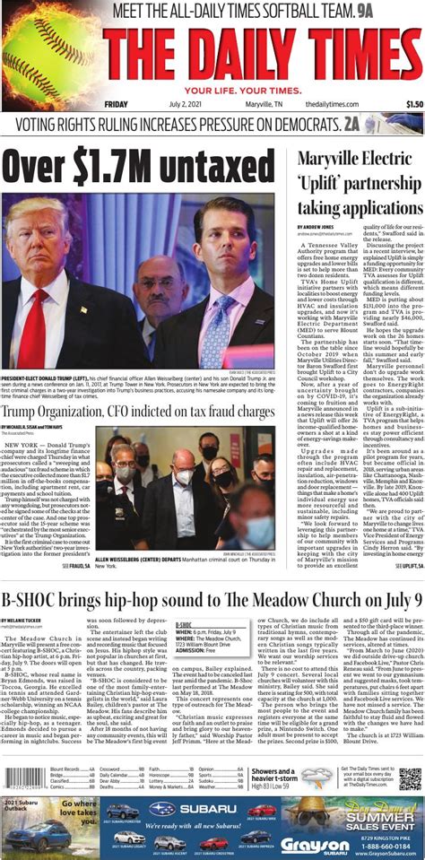 Page A1 | The Daily Times | thedailytimes.com