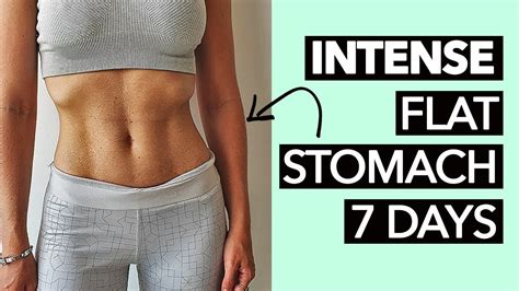 1 Week Flat Stomach Workout (Intense!) - YouTube