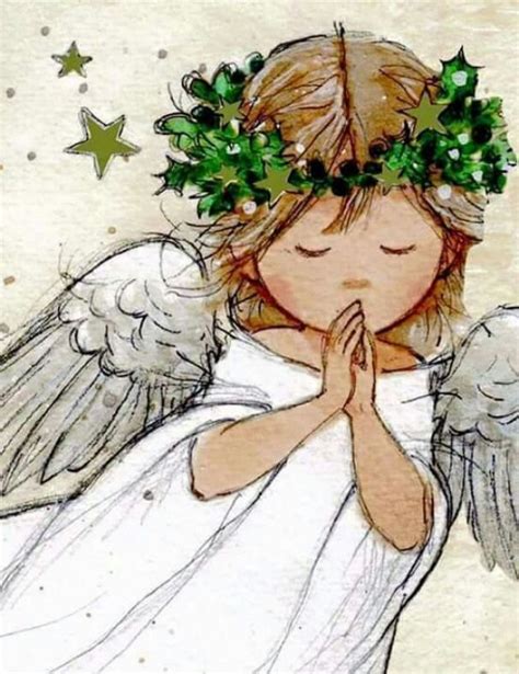 Sweetly singing #singing #singing #illustration | Angel drawing, Angel ...